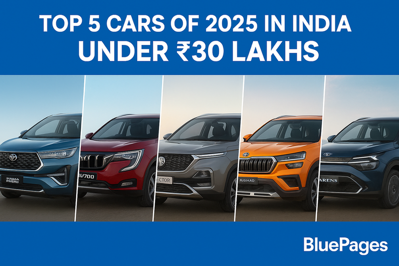 Top 5 Cars of 2025 in India Under ₹30 Lakhs | Best Budget Premium Cars | BluePages