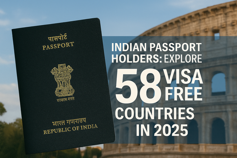 🌍 Indian Passport Holders: Explore 58 Visa-Free Countries in 2025 – BluePages