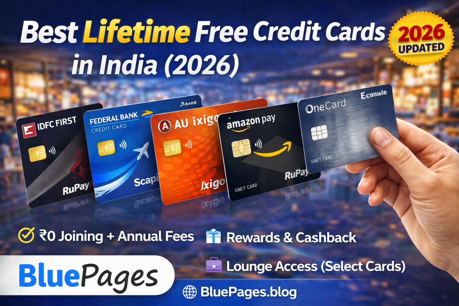 Best Cashback Credit Cards in India (2026) | BluePages