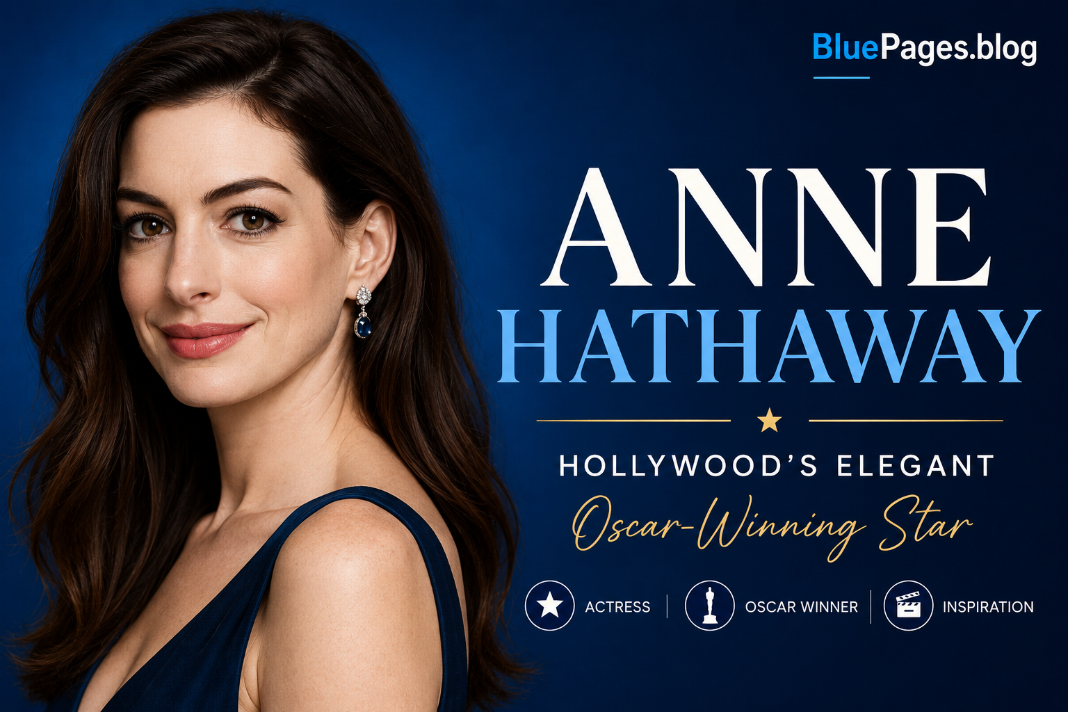 Anne Hathaway – Biography of Hollywood’s Elegant Oscar-Winning Star | BluePages