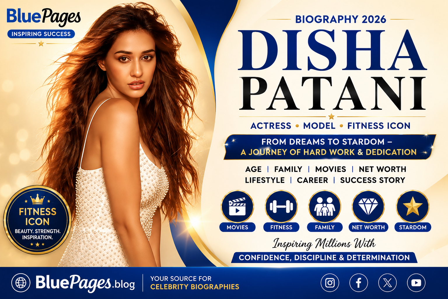 Disha Patani Biography: Age, Family, Movies, Net Worth & Success Story (2026) | BluePages