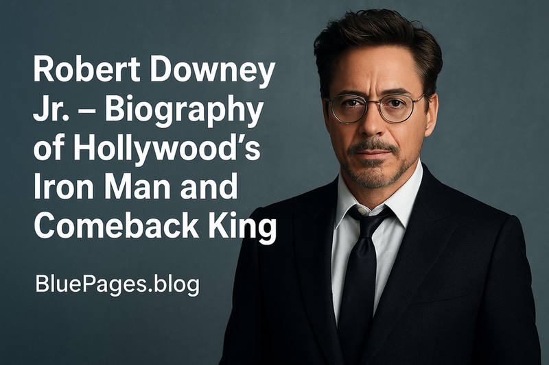Robert Downey Jr. – Biography of Hollywood’s Iron Man and Comeback King | BluePages